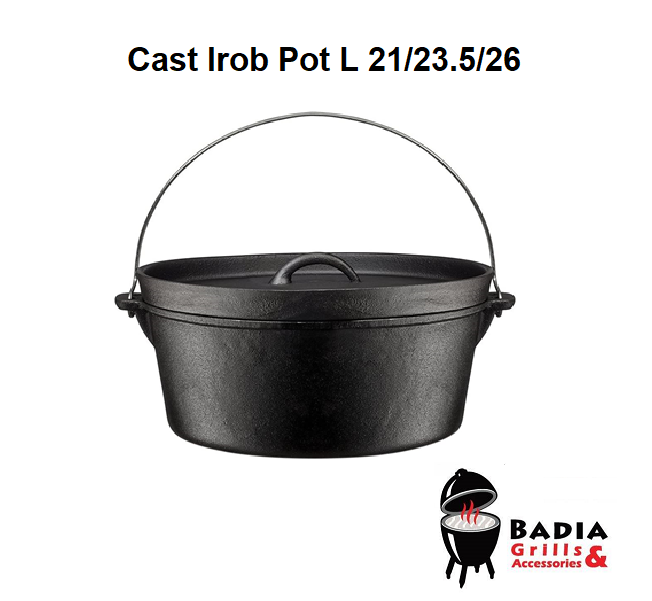 Cast Iron Pot L 21/23.5/26