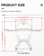 Badia Kamado Grill XX-Large 26 Inch