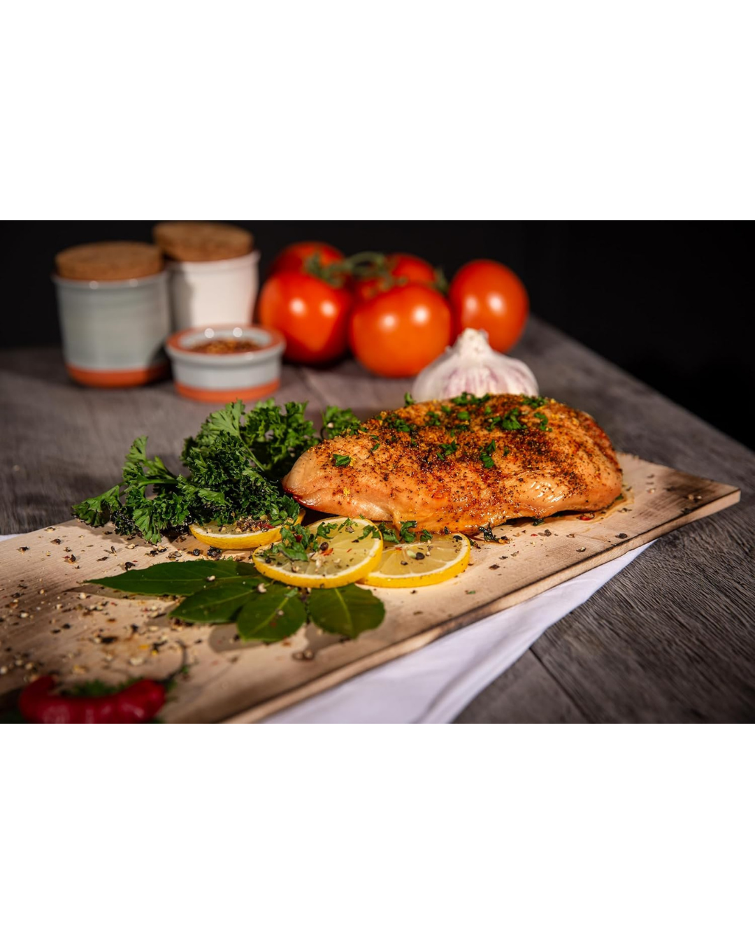ألواح الشوي قطعتان من خشب الأرز
