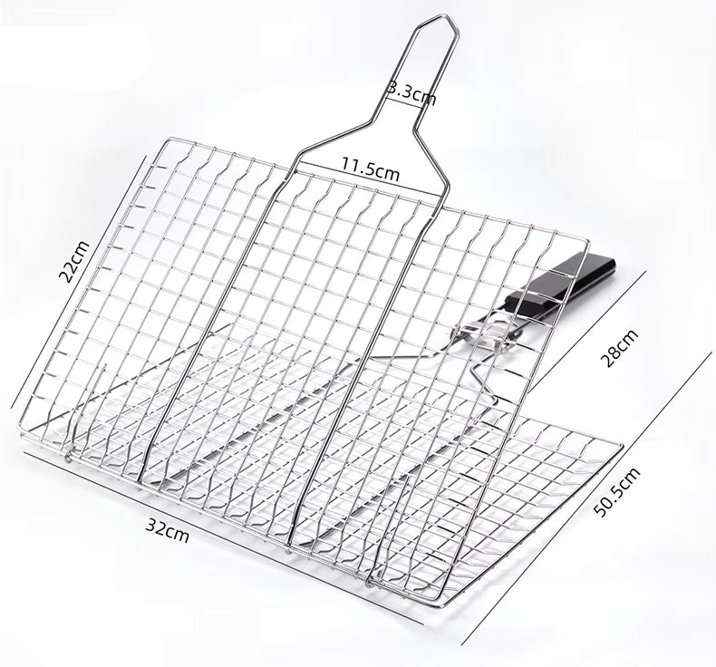 Foldable BBQ Grilling Basket